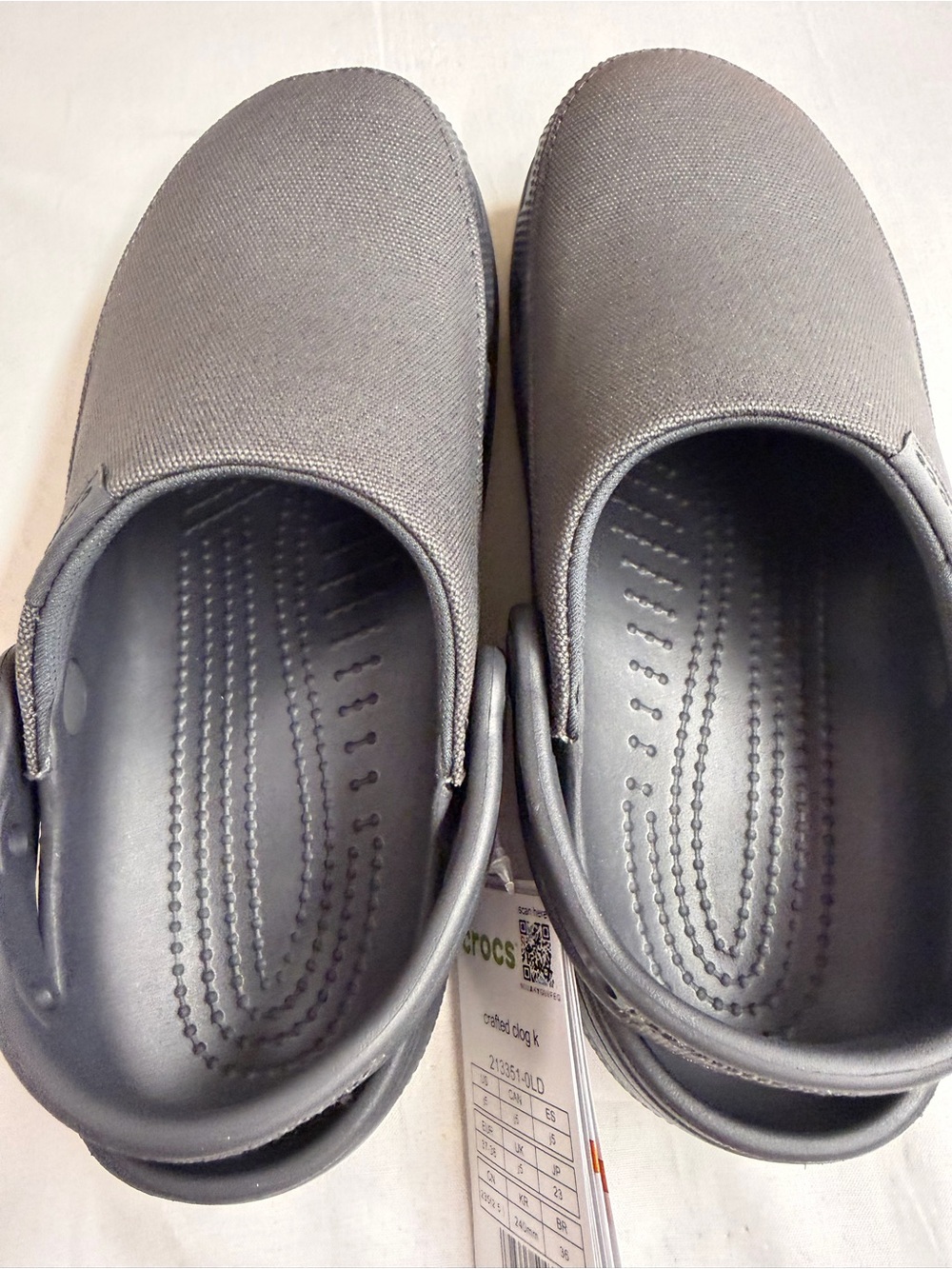 Youth Casual Slip-On Clog in Charcoal Gray